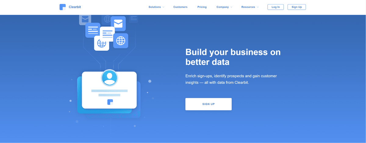 Clearbit - website