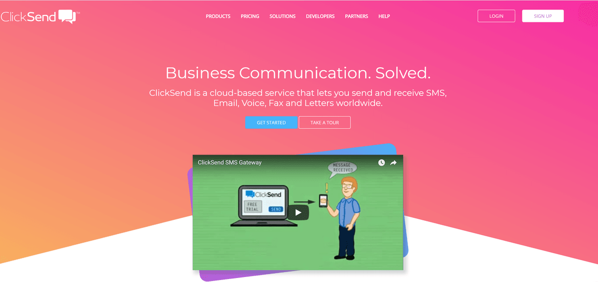 ClickSend - website