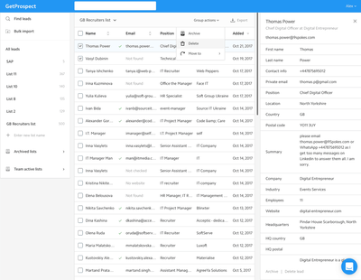 GetProspect - Easy prospect management