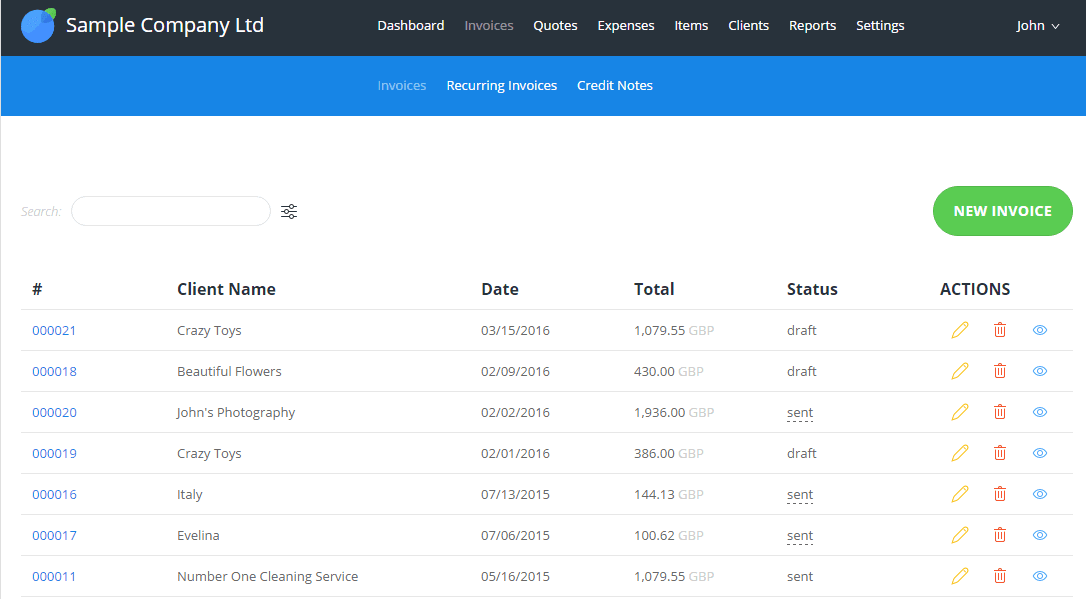 InvoiceBerry screenshot
